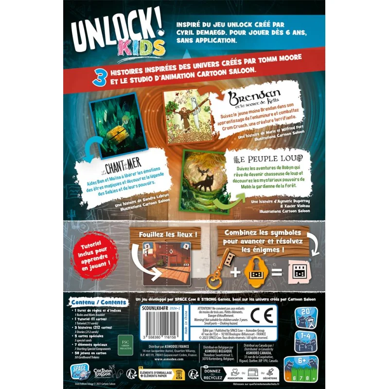 Jeu de société Unlock! Kids : Histoires de l’île d’Emeraude