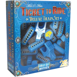 Jeu de société Aventuriers du Rail (Les) : Deluxe train set Bleu