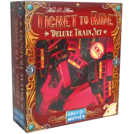 Jeu de société Aventuriers du Rail (Les) : Deluxe train set Rouge