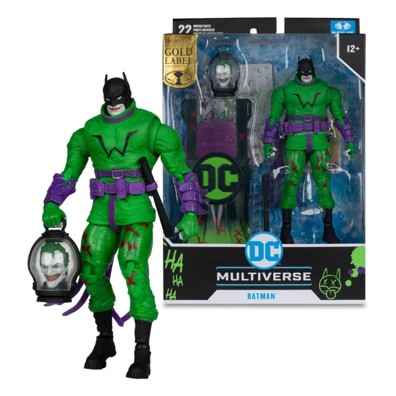 MCF17224 DC Multiverse figurine Batman (Batman: Last Knight on Earth) Jokerized (Gold Label) 18 cm