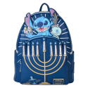  Disney Loungefly Mini Sac A Dos L&S Light Up Menorah Stitch