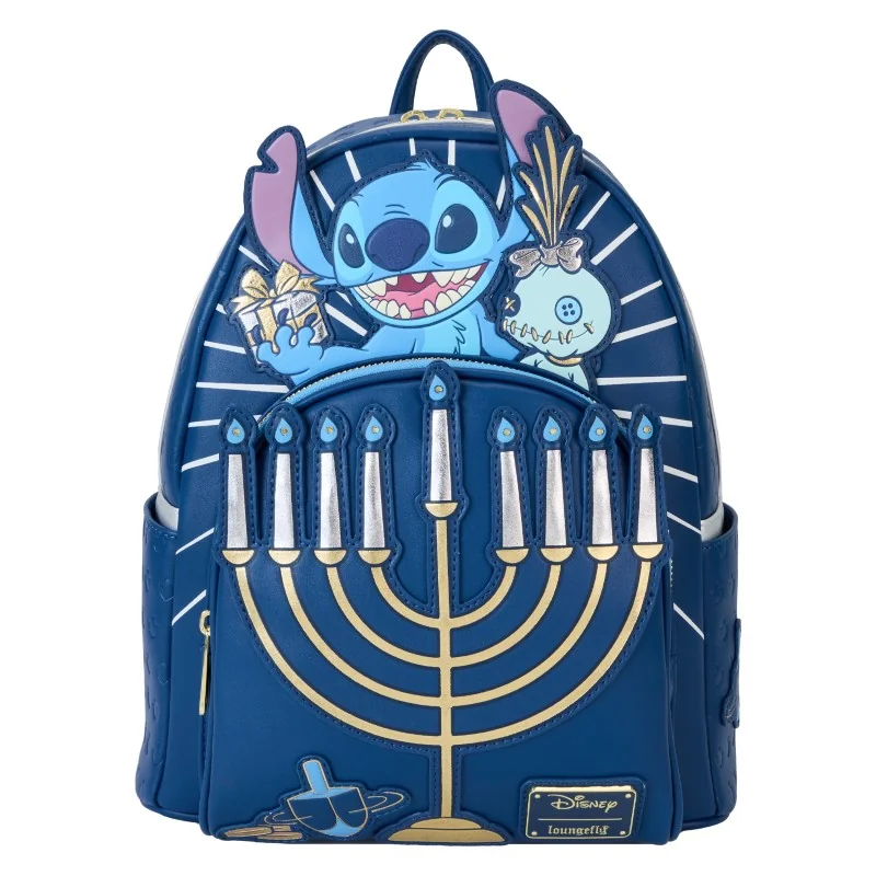  Disney Loungefly Mini Sac A Dos L&S Light Up Menorah Stitch