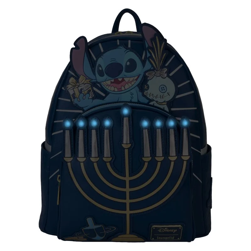 Sac Disney Loungefly Mini Sac A Dos L&S Light Up Menorah Stitch