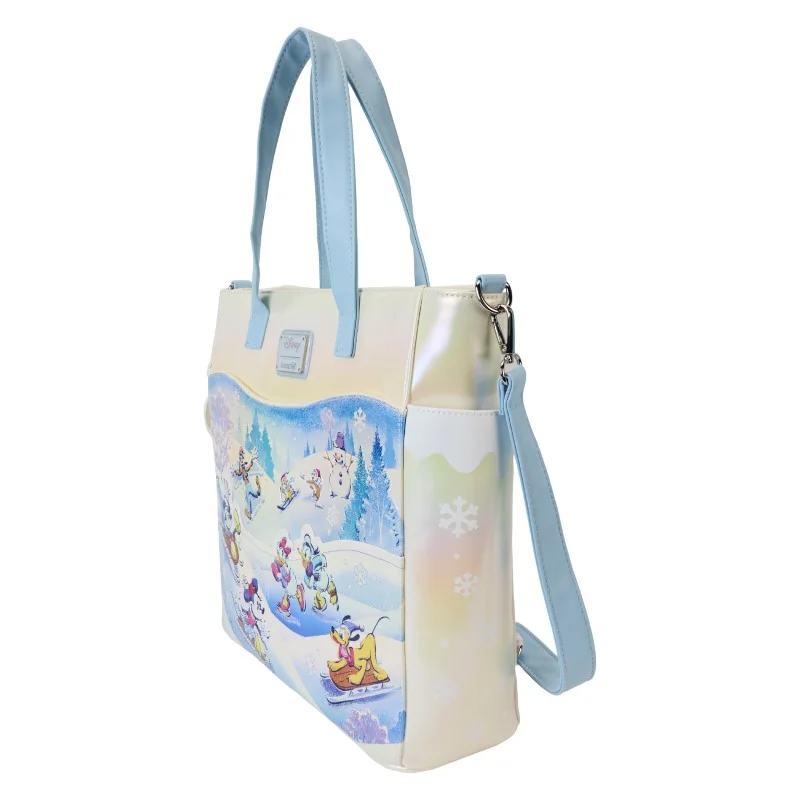 Sac Disney Loungefly Sac à Main Convertible Mickey And Friends Winter Wonderland Scene