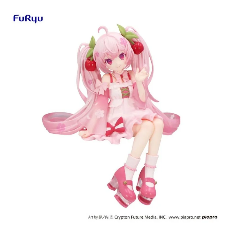  Hatsune Miku Figurine Sakura Miku 2025 Noodle Stopper 14cm