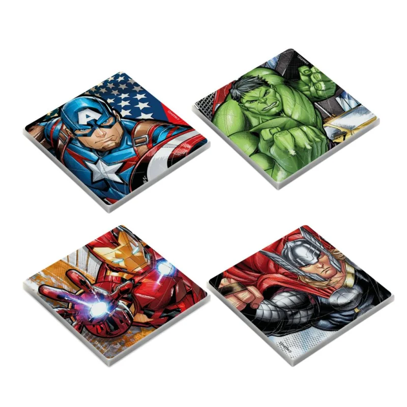  MARVEL - Set de 4 Sous Verre - Avengers