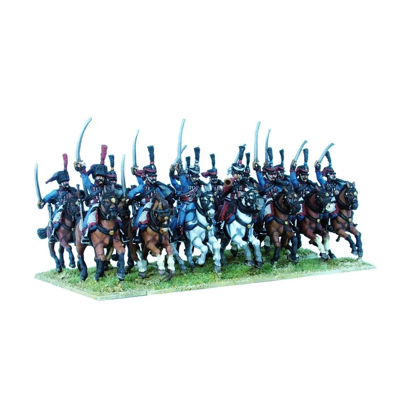 Figurines historiques Perry Miniatures - Plastic French Napoleonic Hussars (14 hussars)