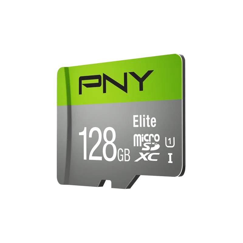 Carte mémoire (MicroSD) PNY Elite 128 Go- Carte Micro SDHC + Adaptateur