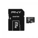 Carte mémoire (MicroSD) PNY performance Plus 64Go - Micro SDHC + Adaptateur