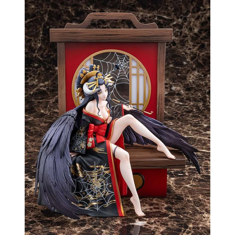 Figurine Overlord statuette 1/7 Albedo Splendid Kimono Ver. 27 cm