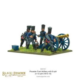 Jeu de figurine Napoleonic Prussian Foot Artillery with 6- or 12-Pdr (1813-15)