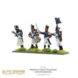 Jeu de figurine Napoleonic French Young Guard Command Advancing