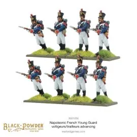 Jeu de figurine Napoleonic French Young Guard Voltigeurs/Tirailleurs Advancing