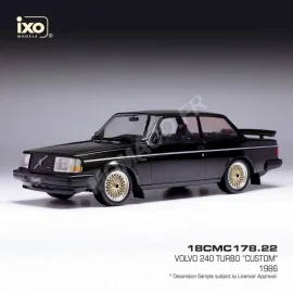 Miniature VOLVO 240 TURBO CUSTOM 1986 NOIR