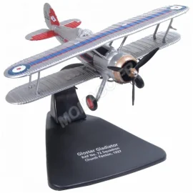 Miniature RAF NO.72 SQN CHURCH FENTON 1937 GLOSTER GLADIATOR