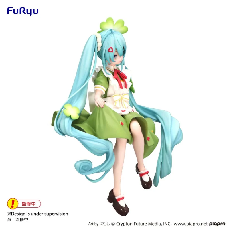 Furyu Hatsune Miku statuette PVC Noodle Stopper Flower Fairy Clover 15 cm