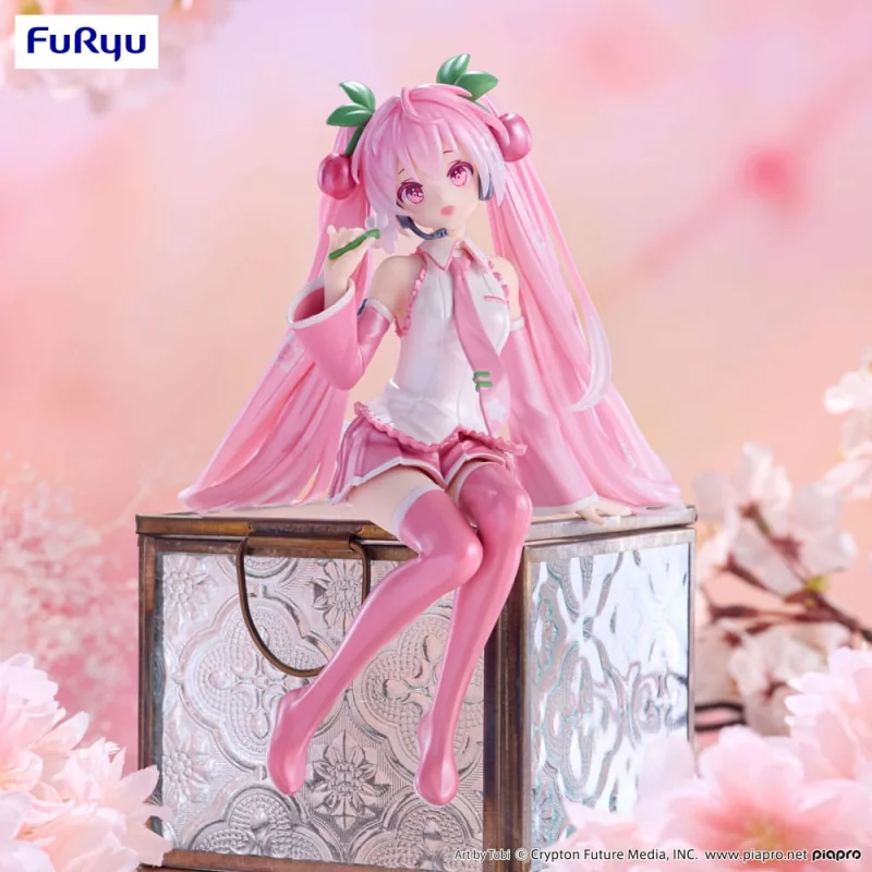 Figurine Hatsune Miku statuette PVC Noodle Stopper Sakura Miku 2024 Pearl Color Ver. 15 cm