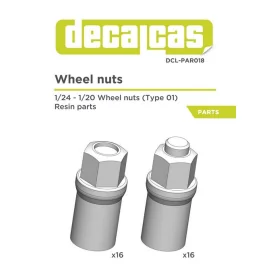  WHEELS NUTS RESIN PARTS 16+16UNITS