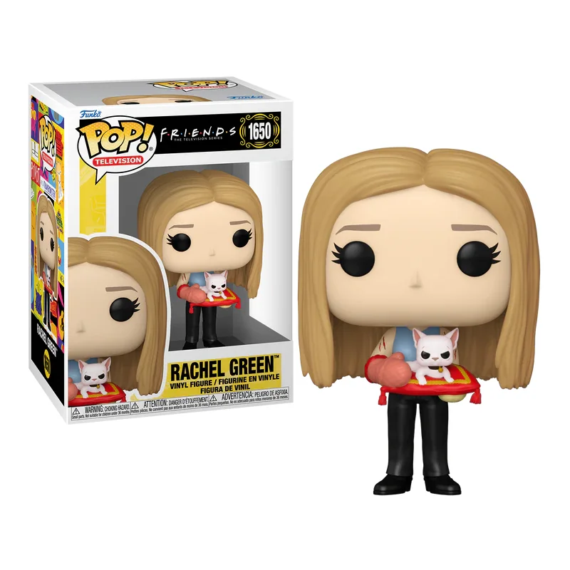 Figurine Pop FRIENDS - POP TV N° 1650 - Rachel Green (avec chat)