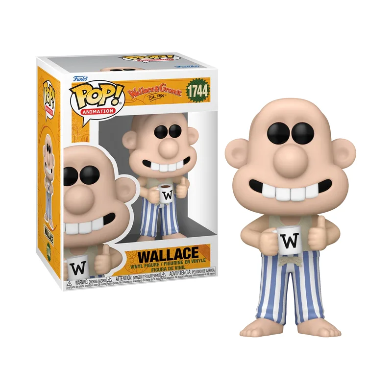 Figurine Pop WALLACE & GROMIT - POP Animation N° 1744 - Wallace en pyjama