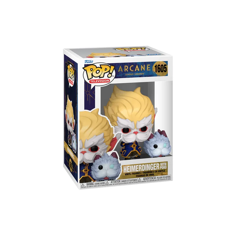 Figurines Pop ARCANE - POP TV N° 1605 - Heimerdinger avec Poro