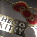 DI-AT0014 Poster rigide - Sign or et rouge - Hello Kitty