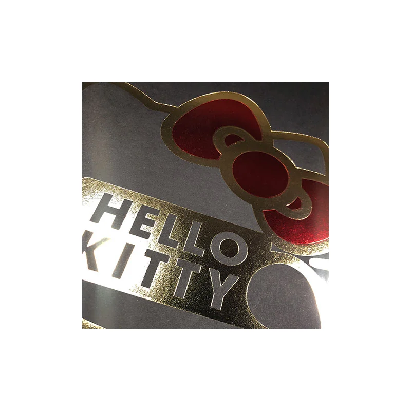 DI-AT0014 Poster rigide - Sign or et rouge - Hello Kitty