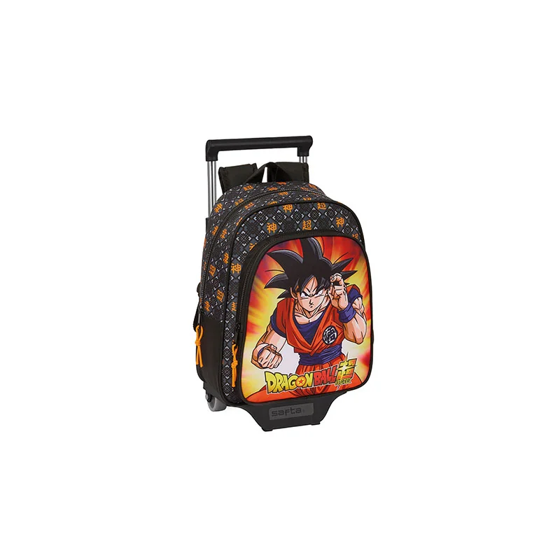  Cartable à roulettes noir - Goku - Dragon Ball Super