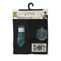 MNS Pack déguisement Serpentard : robe de sorcier + cravate + 5 tatouages - Harry Potter