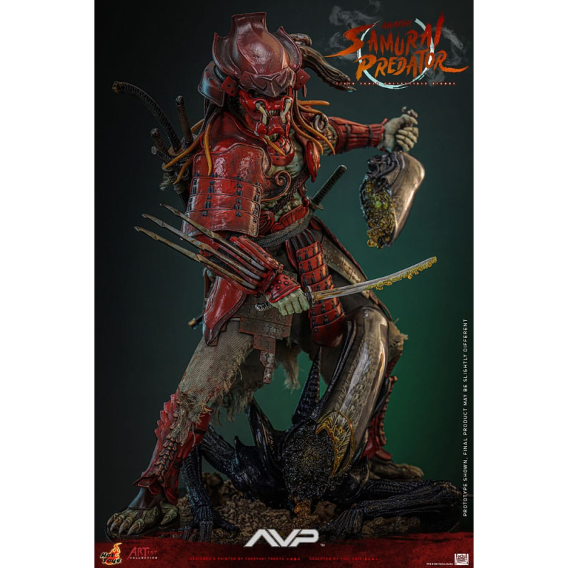 Figurine Alien vs. Predator figurine Artist Collection 1/6 Akaoni Samurai Predator 35 cm