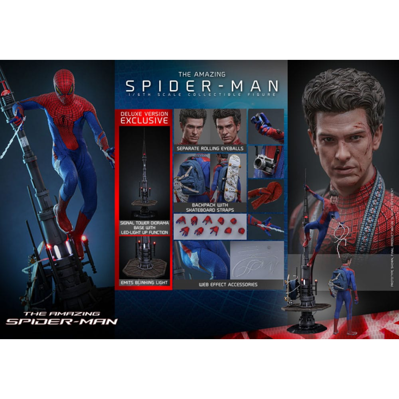 The Amazing Spider-Man figurine Movie Masterpiece 1/6 Spider-Man (Deluxe Version) 30 cm