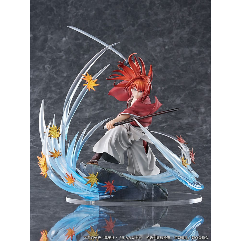 Figurine Rurouni Kenshin: Meiji Kenkaku Romantan Kyoto Douran - 1/7 Kenshin Himura Souryusen Ver. 27 cm