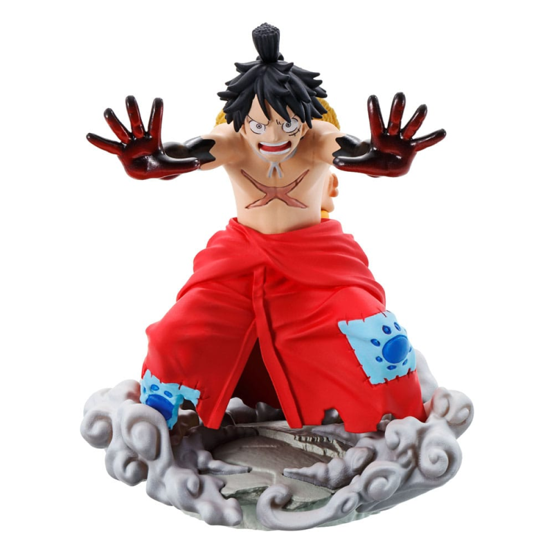 MEHO518707-SET ONE PIECE - Logbox Re Birth Wanokuni - Set 4 Statuettes Petitrama 9cm