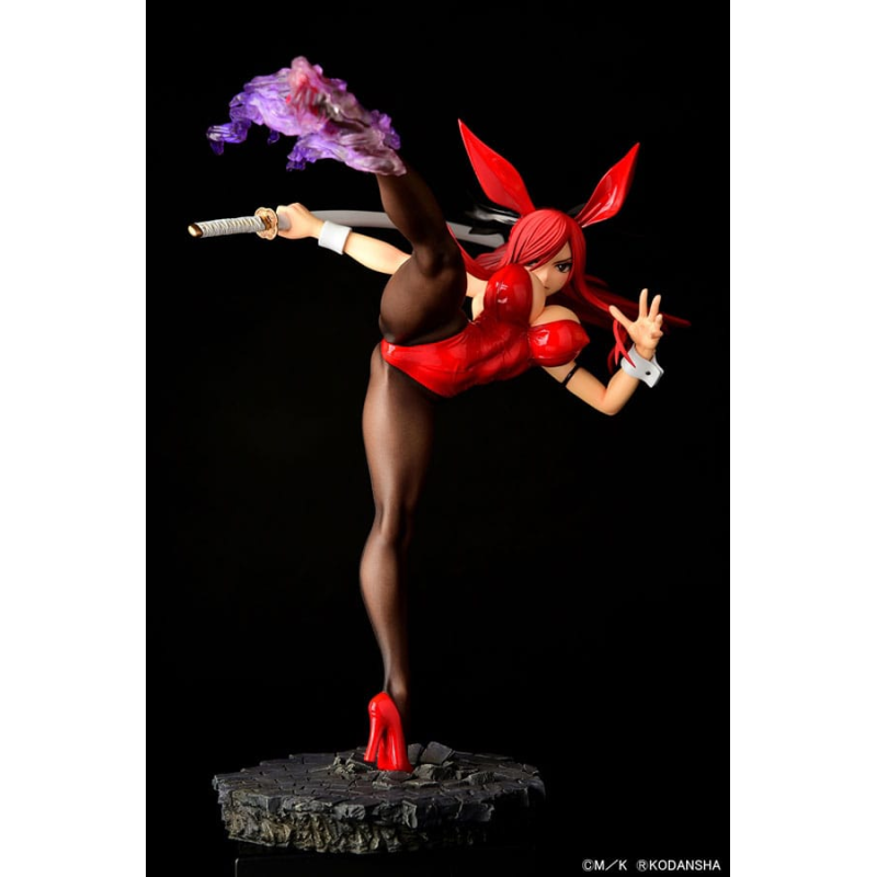  Fairy Tail statuette 1/6 Erza Scarlet High Kick Crimson Bunny Ver. 37 cm