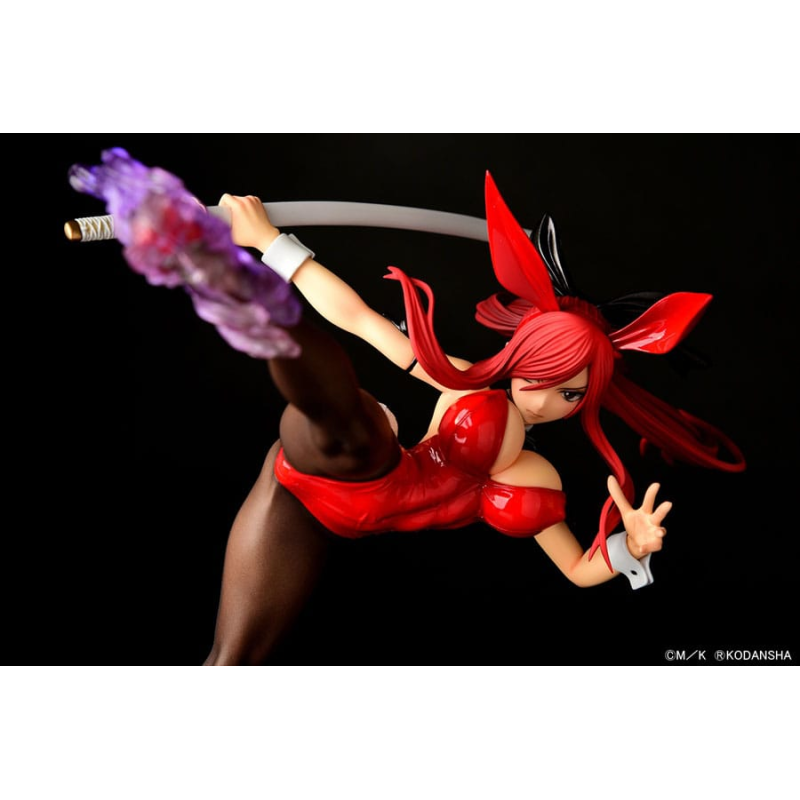 Figurine Fairy Tail statuette 1/6 Erza Scarlet High Kick Crimson Bunny Ver. 37 cm