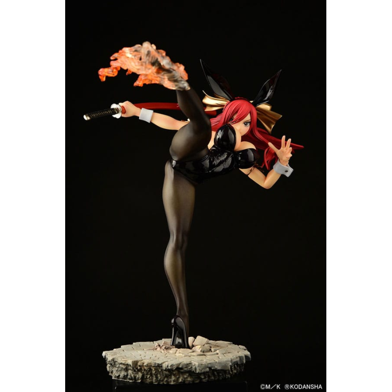  Fairy Tail statuette 1/6 Erza Scarlet High Kick Black Bunny Ver. 37 cm