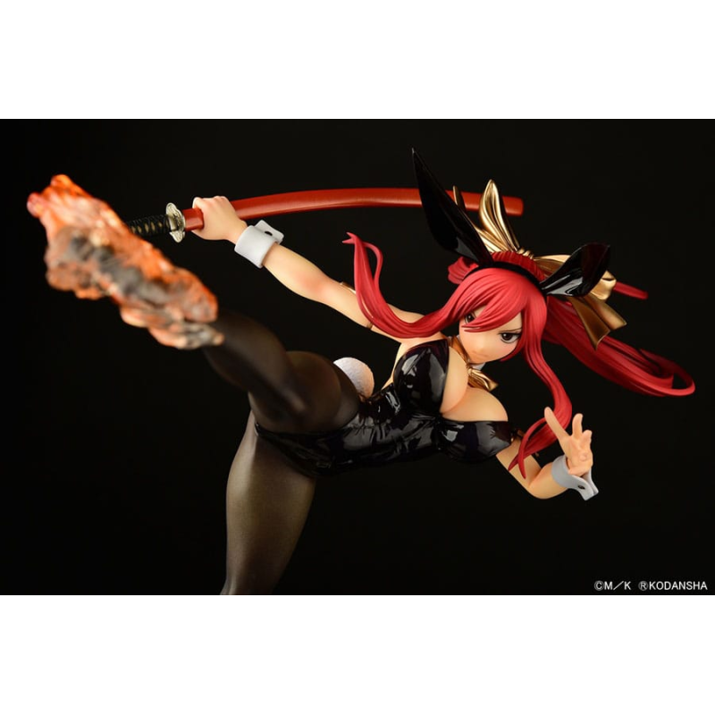 Figurine Fairy Tail statuette 1/6 Erza Scarlet High Kick Black Bunny Ver. 37 cm