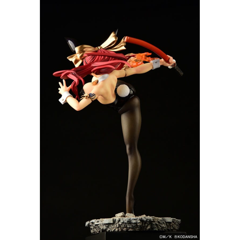 Fairy Tail statuette 1/6 Erza Scarlet High Kick Black Bunny Ver. 37 cm