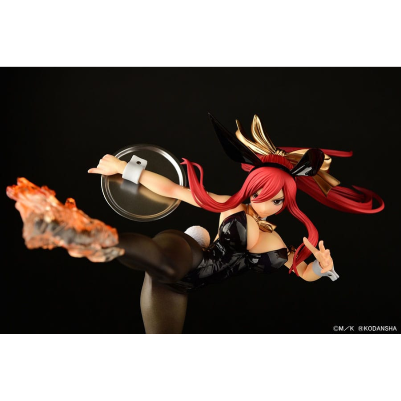 Fairy Tail statuette 1/6 Erza Scarlet High Kick Black Bunny Ver. 37 cm