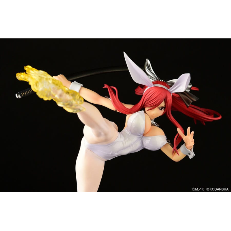 Figurine Fairy Tail statuette 1/6 Erza Scarlet High Kick White Bunny Ver. 37 cm