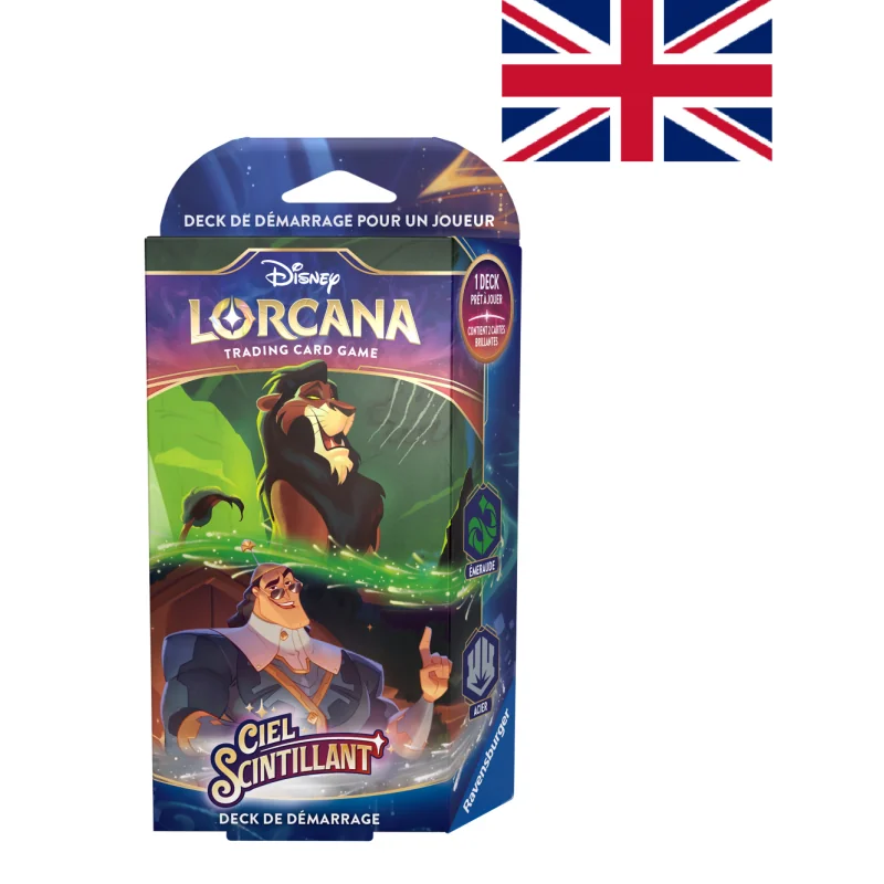  DISNEY - Lorcana - Trading Cards Starters Scar & Kronk Chapitre 5 - UK