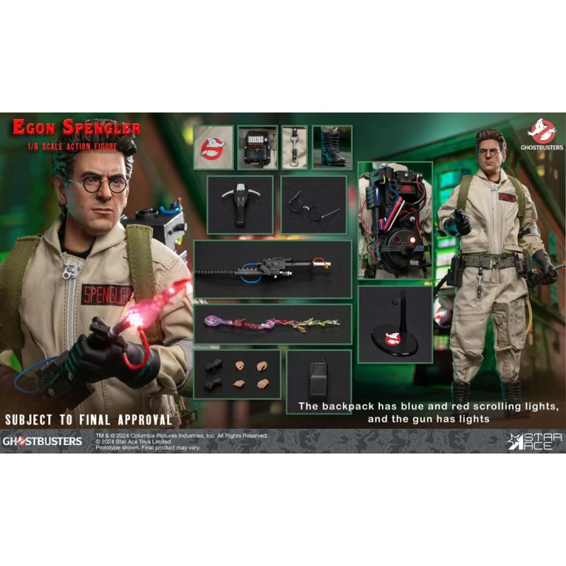 Ghostbusters (1984) figurine 1/6 Winston Egon Spengler 30 cm