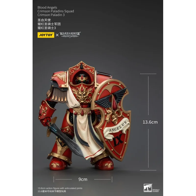 Warhammer The Horus Heresy figurine 1/18 Blood Angels Crimson Paladins Squad Crimson Paladin 3 14 cm