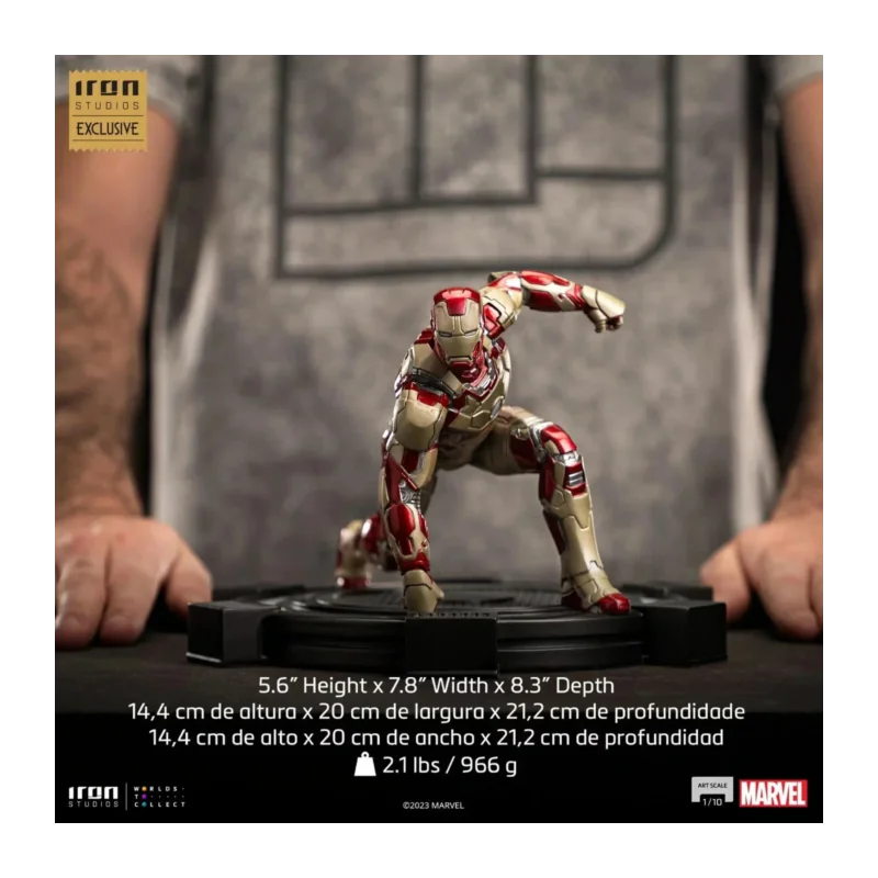 BM-236220 MARVEL - Iron Man Mark XLII -Statue Del. Art Scale 1/10 14cm 2023 CCXP