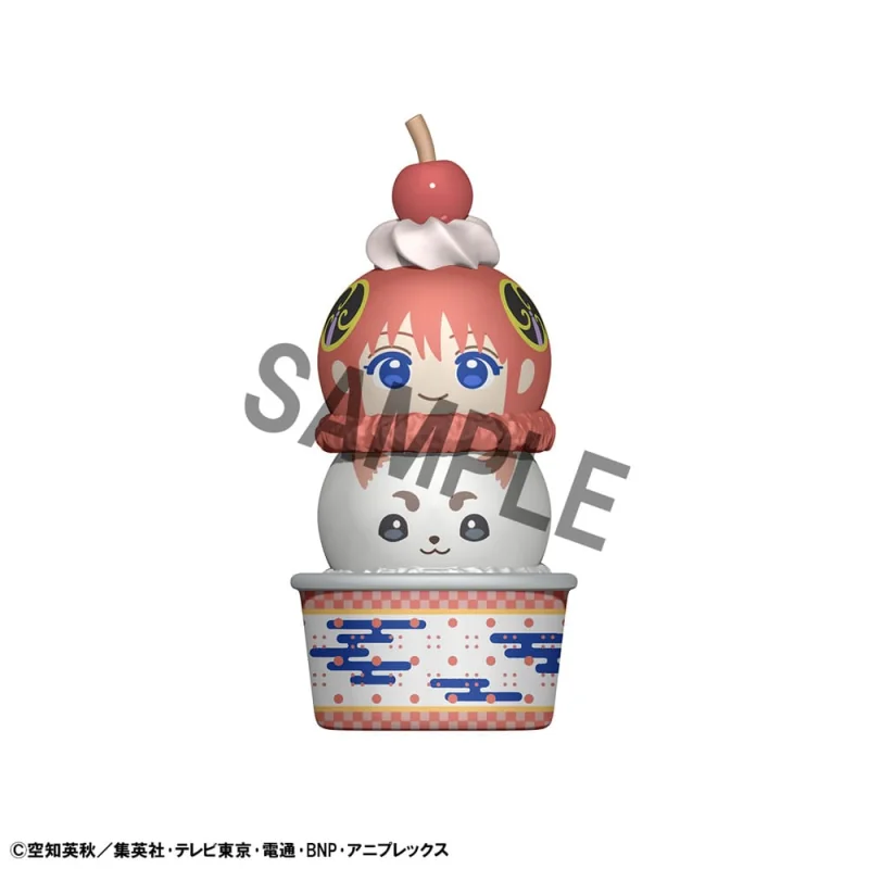 Gintama pack 6 trading figures Tsumichen Stack up & Change 8 cm (with gift)