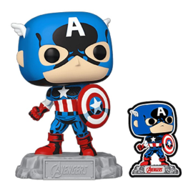 Figurine Pop Avengers: Beyond Earth's Mightiest POP! Vinyl Figurine Captain America with Pin 9 cm