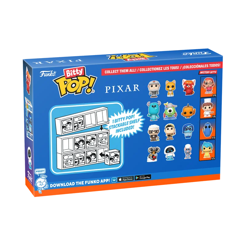 Figurines Pop PIXAR - Bitty Pop 4 Pack 2.5cm - Monstres & Compagnie