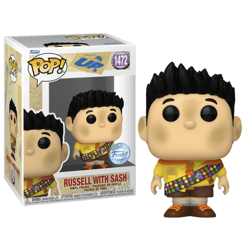 Figurine Pop LA-HAUT - POP Disney N°1472 - Russel avec Sash