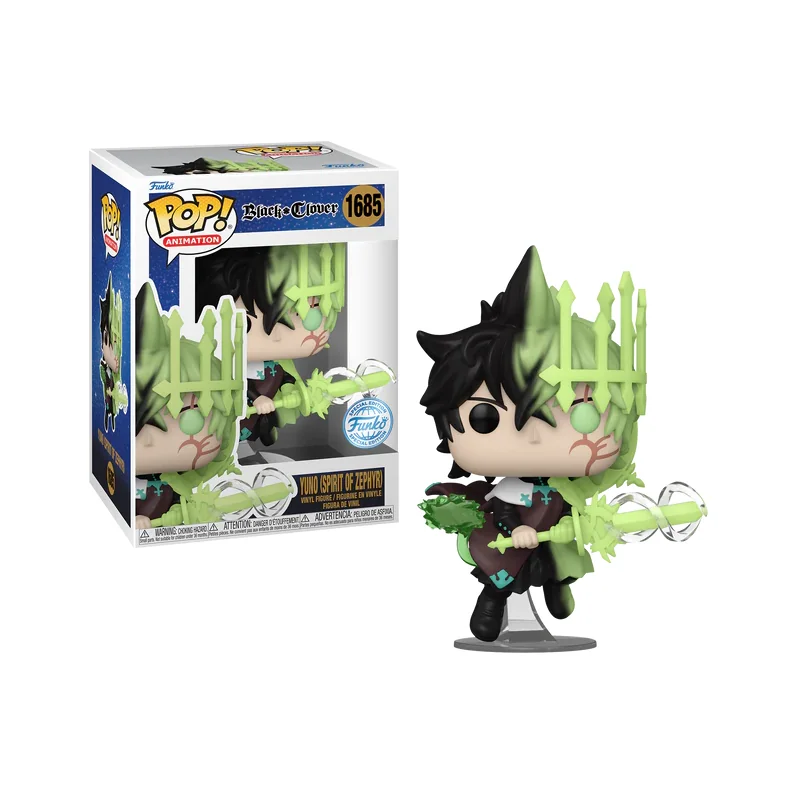 Figurine Pop BLACK CLOVER - POP Animation N° 1685 - Yuno (Esprit de Zephyr)