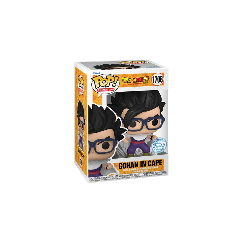 Funko DRAGON BALL SUPER SH -POP Animation N°1708 -Gohan avec Cape avec Chase